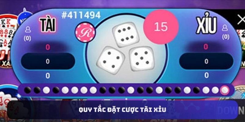 Quy tắc đặt cược tài xỉu